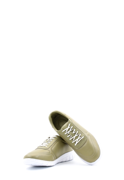  Ogroman İçi Dışı Hakiki Deri Avakado Kadın Spor Sneaker Ayakkabı AH0895026224B