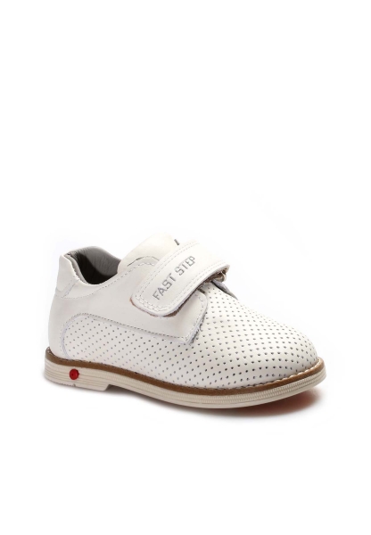 Ogroman İçi Dışı Hakiki Deri Bej Unisex Çocuk Casual Ayakkabı AH0700616123