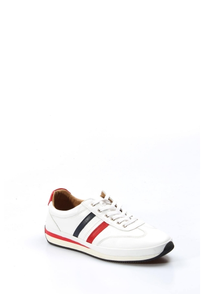  Ogroman İçi Dışı Hakiki Deri Beyaz Erkek Sneaker Spor Ayakkabı AH078561311798
