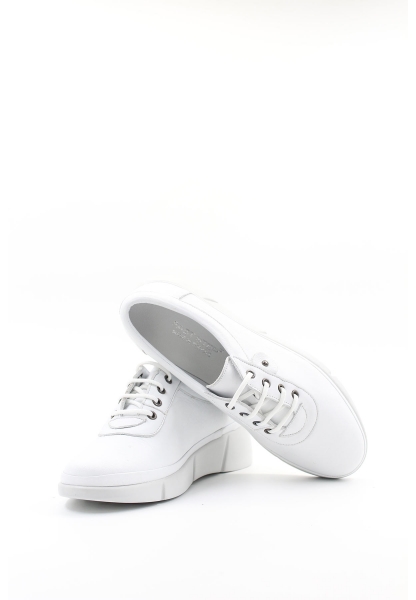 Ogroman İçi Dışı Hakiki Deri Beyaz Kadın Spor Sneaker Ayakkabı AH08408261808