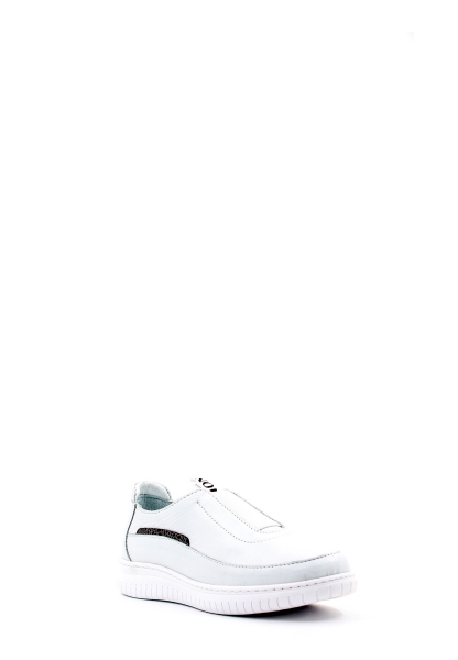 Ogroman İçi Dışı Hakiki Deri Beyaz Kadın Spor Sneaker Ayakkabı AH085832614128