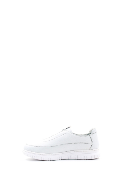 Ogroman İçi Dışı Hakiki Deri Beyaz Kadın Spor Sneaker Ayakkabı AH085832614128