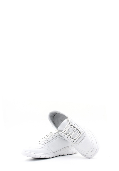 Ogroman İçi Dışı Hakiki Deri Beyaz Kadın Spor Sneaker Ayakkabı AH08950261198128
