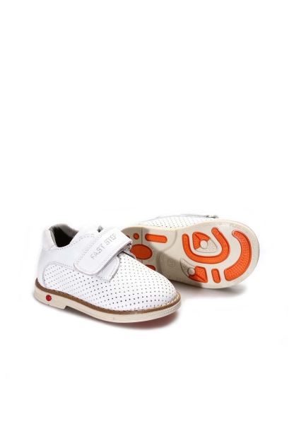 Ogroman İçi Dışı Hakiki Deri Beyaz Unisex Çocuk Casual Ayakkabı AH070062123
