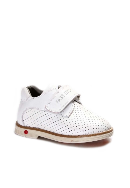 Ogroman İçi Dışı Hakiki Deri Beyaz Unisex Çocuk Casual Ayakkabı AH070062123
