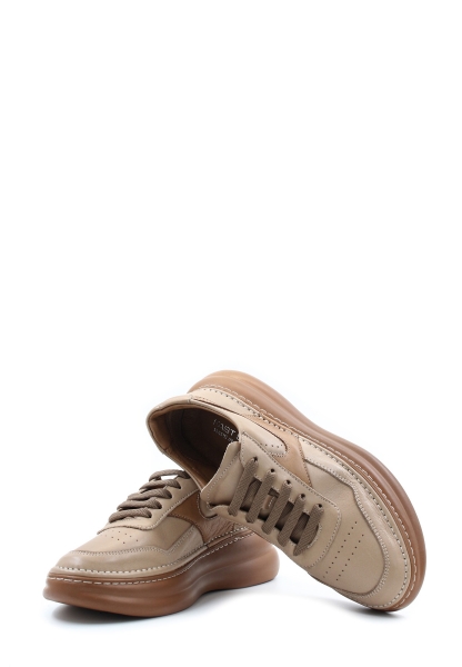 Ogroman İçi Dışı Hakiki Deri Biscuit Kadın Spor Sneaker Ayakkabı AH084092613156