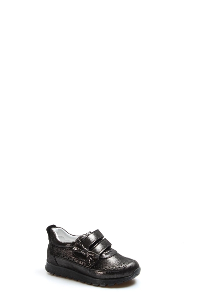 Ogroman İçi Dışı Hakiki Deri Çelik Simli Kız Çocuk Spor Sneaker Ayakkabı AH0783716103