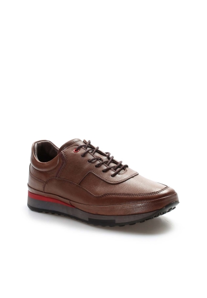 Ogroman İçi Dışı Hakiki Deri Ceviz Erkek Sneaker Spor Ayakkabı AH078551311312