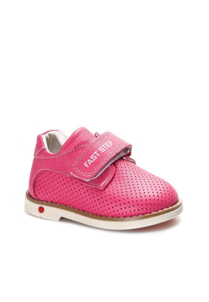 Ogroman İçi Dışı Hakiki Deri Fuşya Nubuk Unisex Çocuk Casual Ayakkabı AH070062123