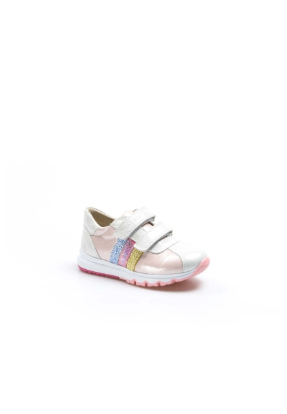 Ogroman İçi Dışı Hakiki Deri Gümüş Pembe Unisex Çocuk Sneaker Spor Ayakkabı AH07006161800