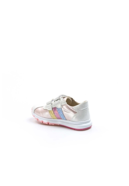 Ogroman İçi Dışı Hakiki Deri Gümüş Pembe Unisex Çocuk Sneaker Spor Ayakkabı AH07006161800
