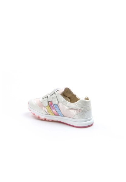 Ogroman İçi Dışı Hakiki Deri Gümüş Pembe Unisex Çocuk Sneaker Spor Ayakkabı AH0700661800