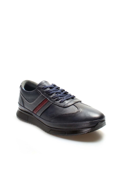 Ogroman İçi Dışı Hakiki Deri Lacivert Erkek Sneaker Spor Ayakkabı AH079511316520