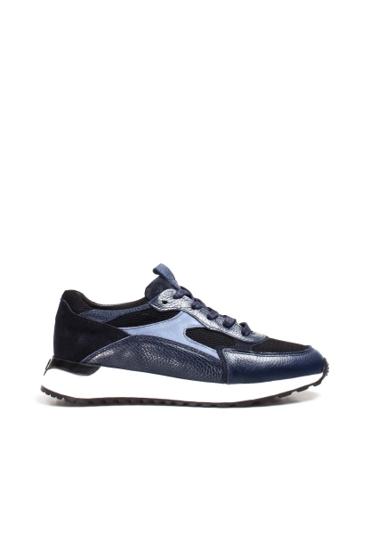Ogroman İçi Dışı Hakiki Deri Lacivert Mavi Erkek Sneaker Spor Ayakkabı AH07582131523