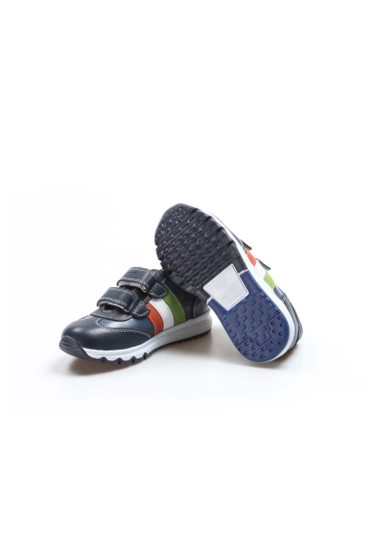 Ogroman İçi Dışı Hakiki Deri Lacivert Unisex Çocuk Sneaker Spor Ayakkabı AH07006161800
