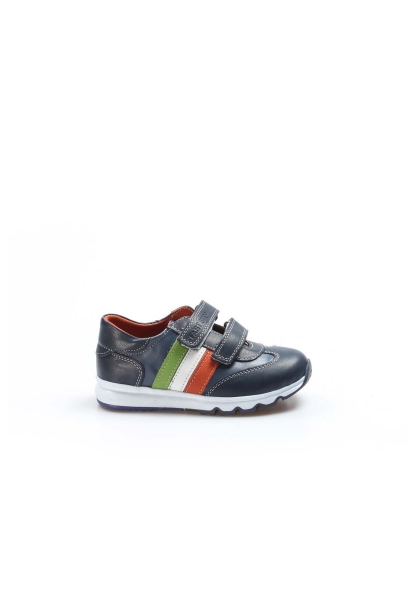 Ogroman İçi Dışı Hakiki Deri Lacivert Unisex Çocuk Sneaker Spor Ayakkabı AH07006161800