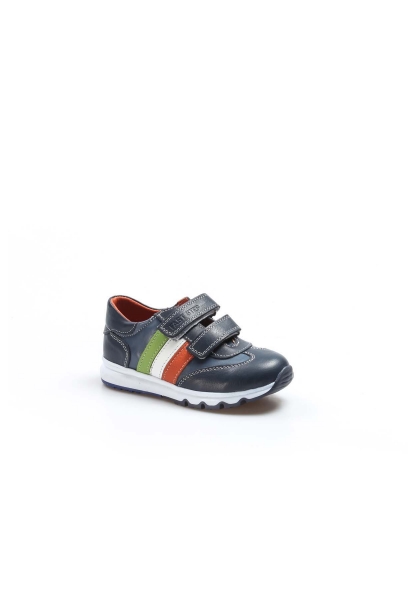 Ogroman İçi Dışı Hakiki Deri Lacivert Unisex Çocuk Sneaker Spor Ayakkabı AH07006161800
