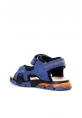 Ogroman İçi Dışı Hakiki Deri Mavi Cırtcırtlı Unisex Çocuk Sandalet AH0757424311005