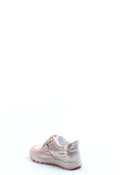 Ogroman İçi Dışı Hakiki Deri Pudra Simli Kız Çocuk Spor Sneaker Ayakkabı AH0783716103