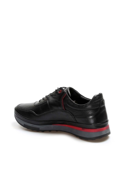 Ogroman İçi Dışı Hakiki Deri Siyah Erkek Sneaker Spor Ayakkabı AH078551311312