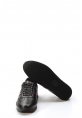  Ogroman İçi Dışı Hakiki Deri Siyah Erkek Sneaker Spor Ayakkabı AH078561311798