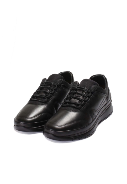 Ogroman İçi Dışı Hakiki Deri Siyah Erkek Spor Sneaker Ayakkabı AH077171113114150