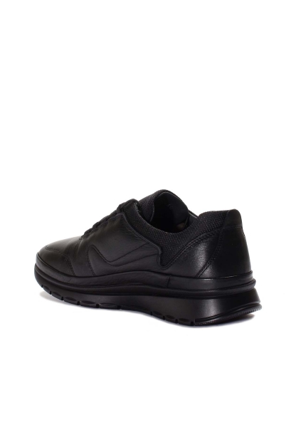 Ogroman İçi Dışı Hakiki Deri Siyah Erkek Spor Sneaker Ayakkabı AH077171113114150