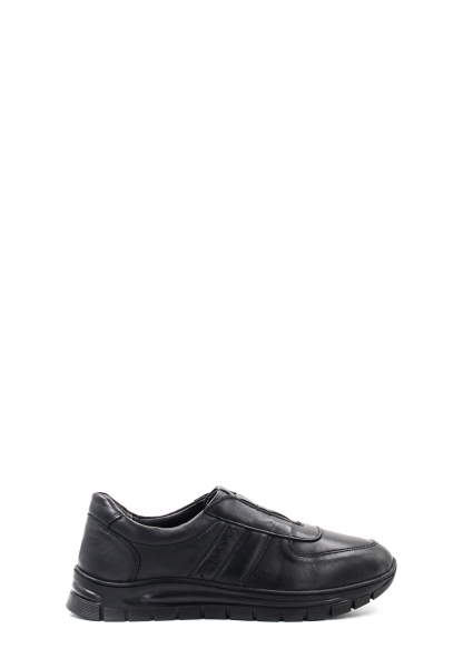 Ogroman İçi Dışı Hakiki Deri Siyah Erkek Spor Sneaker Ayakkabı AH085851316213