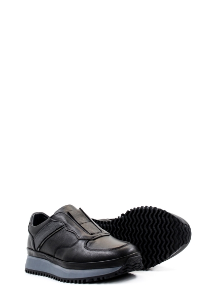 Ogroman İçi Dışı Hakiki Deri Siyah Erkek Spor Sneaker Ayakkabı AH08722131976