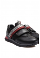 Ogroman İçi Dışı Hakiki Deri Siyah Gümüş Unisex Çocuk Casual Ayakkabı AH070062411020