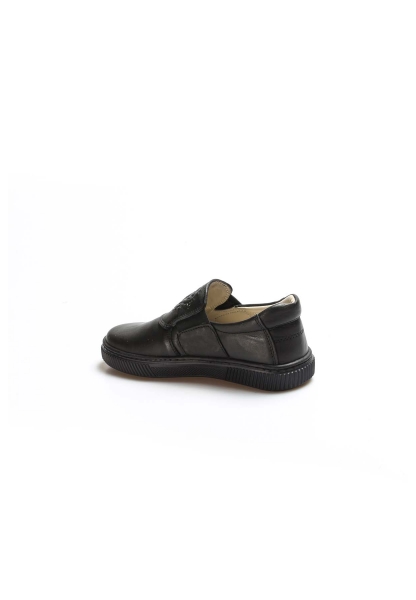 Ogroman İçi Dışı Hakiki Deri Siyah Unisex Çocuk Casual Ayakkabı AH07770161916