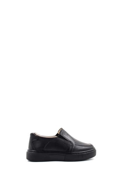 Ogroman İçi Dışı Hakiki Deri Siyah Unisex Çocuk Casual Ayakkabı AH0777061811-66