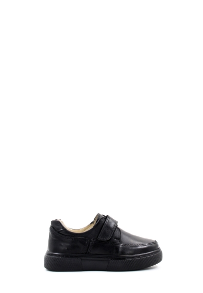 Ogroman İçi Dışı Hakiki Deri Siyah Unisex Çocuk Casual Ayakkabı AH0777061817