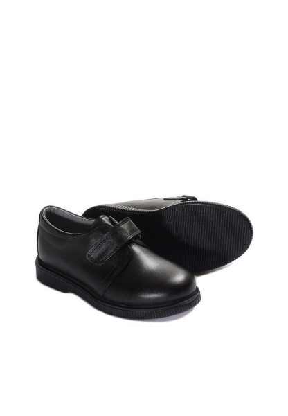 Ogroman İçi Dışı Hakiki Deri Siyah Unisex Çocuk Casual Rahat Ayakkabı AH07006241913