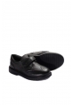 Ogroman İçi Dışı Hakiki Deri Siyah Unisex Çocuk Casual Rahat Ayakkabı AH07006241914