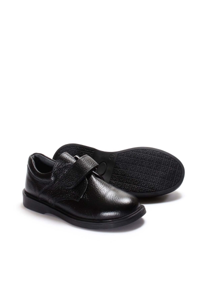 Ogroman İçi Dışı Hakiki Deri Siyah Unisex Çocuk Casual Rahat Ayakkabı AH078372431888