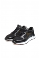 Ogroman İçi Dışı Hakiki Deri Siyah Yeşil Erkek Spor Sneaker Ayakkabı AH07582131523