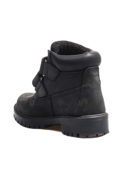 Ogroman İçi Dışı Hakiki Nubuk Deri Siyah Unisex Çocuk Worker Bot AH08006191611106