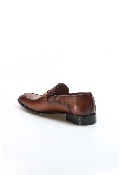 Ogroman İçi Dışı Kaliteli Hakiki Deri Taba PVC Taban Casual Erkek Klasik Ayakkabı OG258511315556