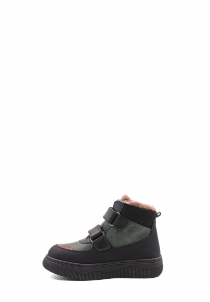 Ogroman İçi Kürklü Dışı Hakiki Deri Haki Taba Unisex Çocuk Bot AH08157112412815
