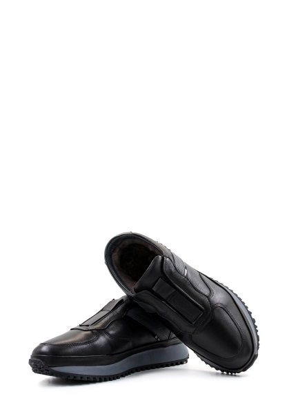 Ogroman İçi Kürklü Dışı Hakiki Deri Kahve Erkek Spor Sneaker Ayakkabı AH0872211131976