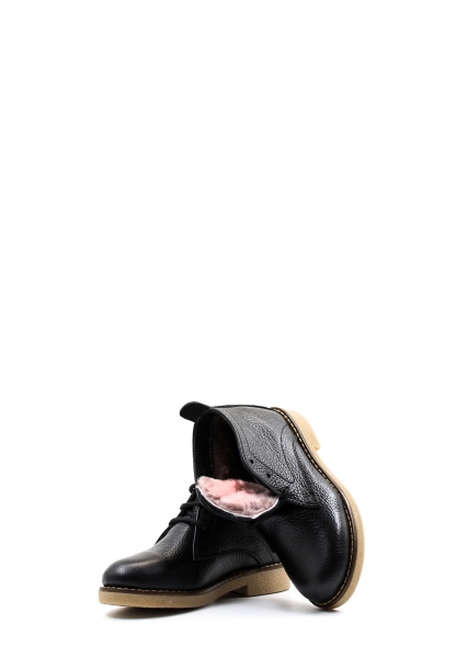 Ogroman İçi Kürklü Dışı Hakiki Deri  Siyah Unisex Çocuk Klasik Bot AH076121124312024