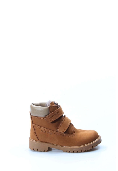 Ogroman İçi Kürklü Dışı Hakiki Nubuk Deri Unisex Taba Çocuk Worker Bot AH0700611611001