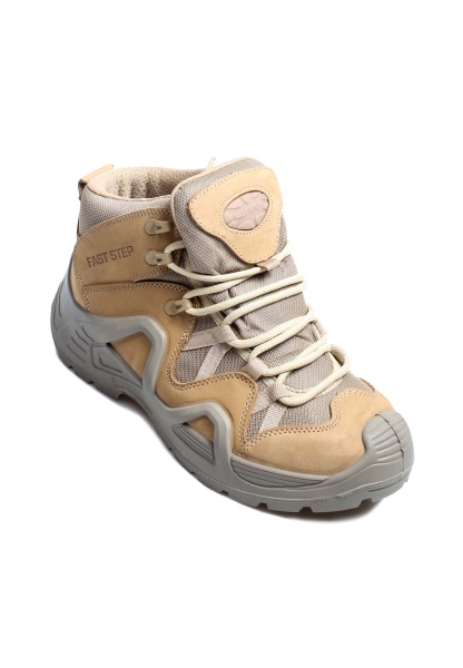 Ogroman Kaliteli Hakiki Nubuk Deri Bej Kaucuk Taban Erkek Outdoor Spor Bot OG25117191311802