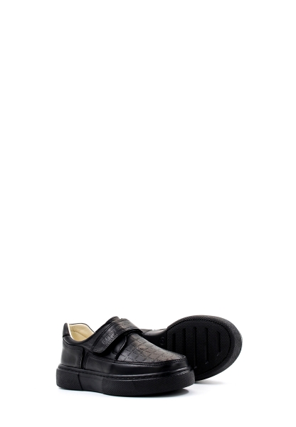 Ogromanİçi Dışı Hakiki Deri Siyah Unisex Çocuk Casual Ayakkabı AH07770161817-529