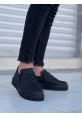 Ogroman Bağcıklı Kömür Yüksek Taban Günlük Sneaker Tarz Erkek Ayakkabı OGR-AYKB168