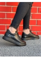 Ogroman Bağcıklı Croco Kömür Yüksek Taban Günlük Sneaker Tarz Erkek Ayakkabı OGR-AYKB603 