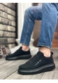 Ogroman Bantlı Kömür Yüksek Taban Sneaker Tarz Erkek Ayakkabı OGR-AY6790