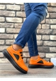 OGR0302 OGR Kalın Taban Bağcıksız Tarz Casual Turuncu Erkek Ayakkabı