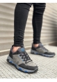 OGR0320 Kalın Termo Taban Gri Mavi Erkek Trekking Outdoor Ayakkabı